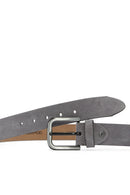 Men's Gray Suede Leather Belt | Derimod