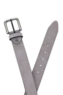 Men's Gray Suede Leather Belt | Derimod