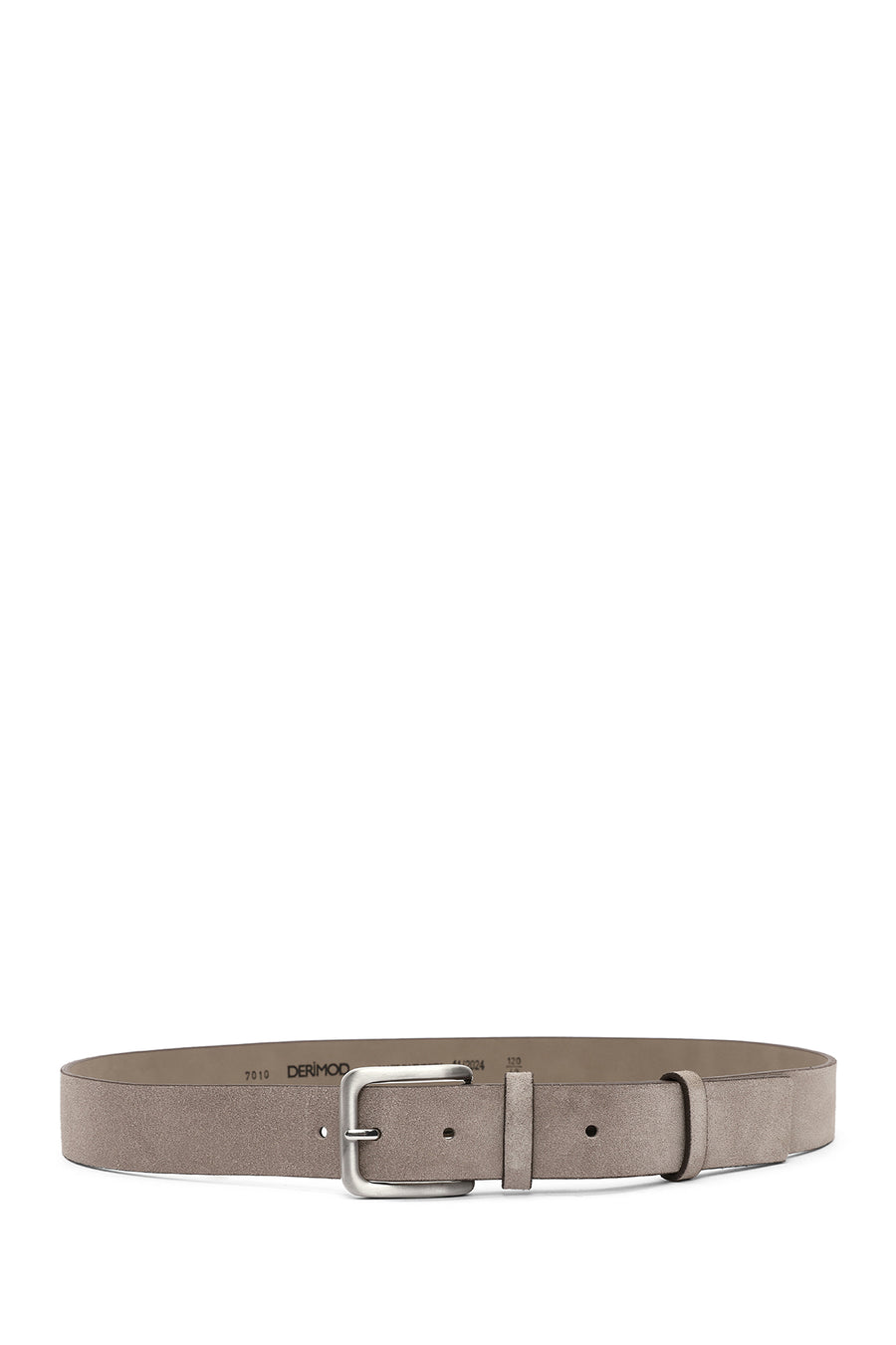 Men's Beige Suede Leather Belt
