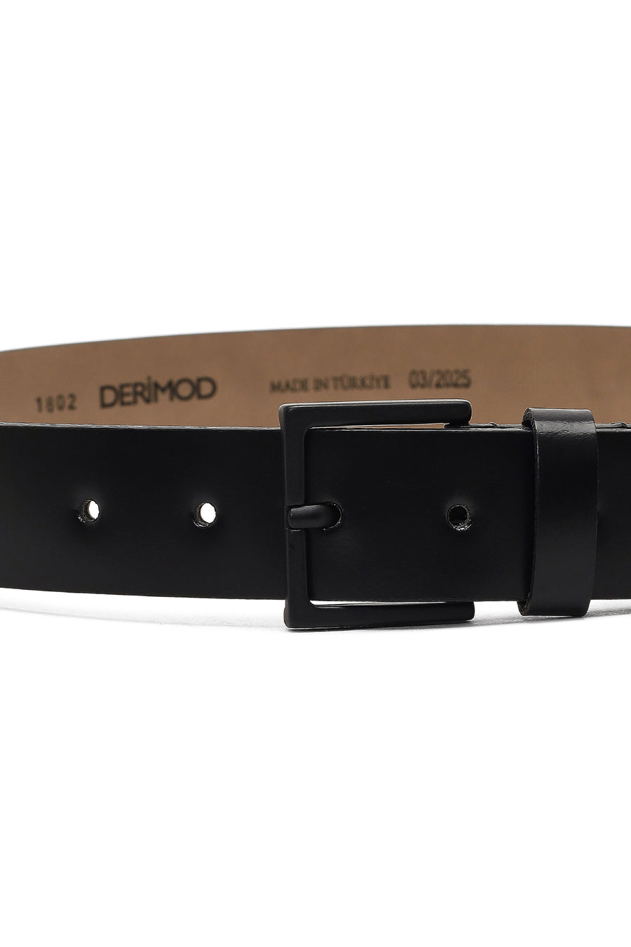 Men's Black Leather Belt
