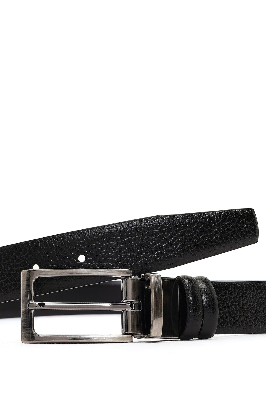 Men's Black Leather Belt