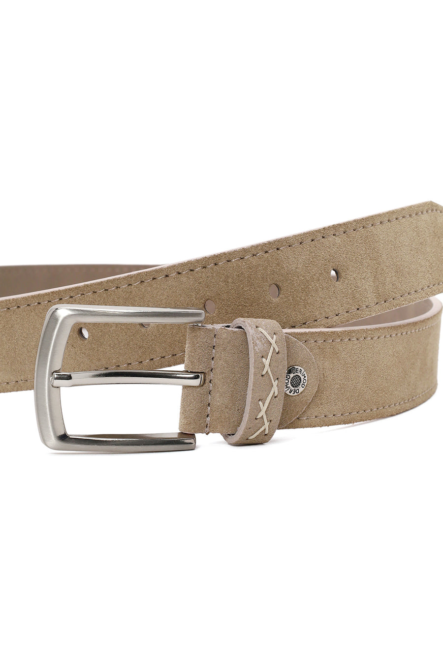 Male Beige Suede Belt
