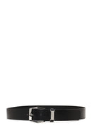 Male Black Leather Belt | Derimod