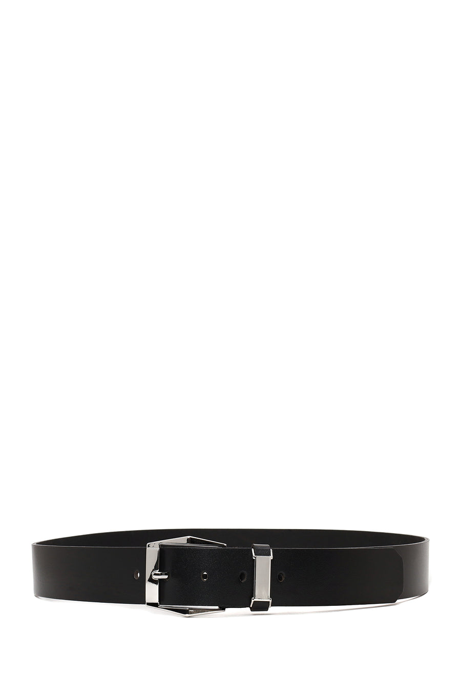 Male Black Leather Belt