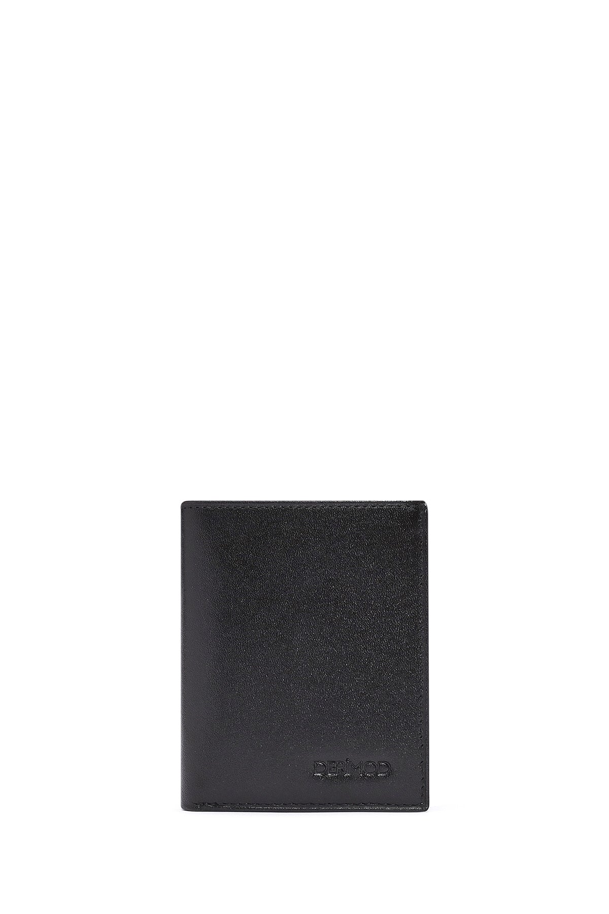 Men's Black Leather Card Holder 000A2D301118 | Derimod
