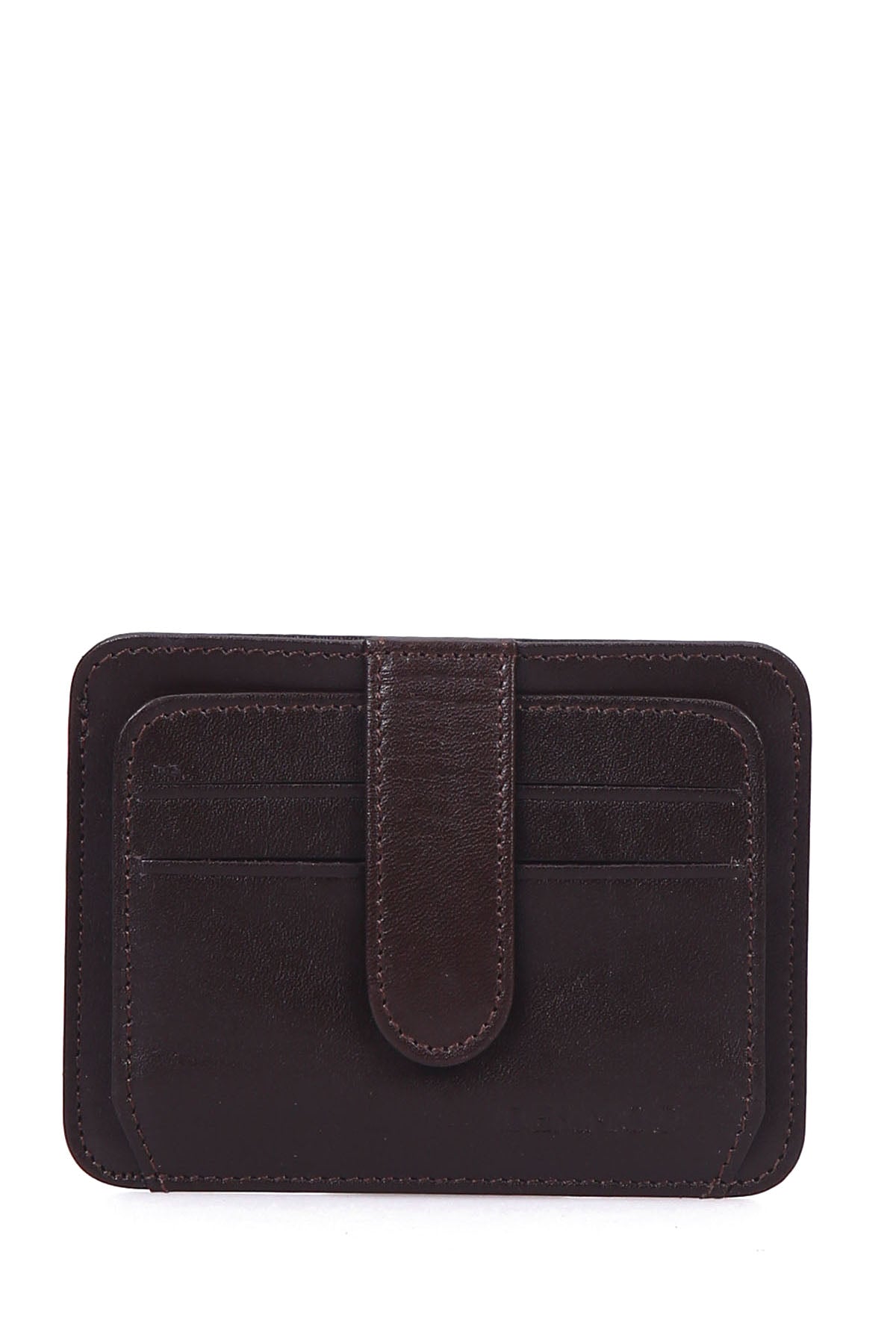 Men's Brown Leather Card Holder 000A2D307318 | Derimod