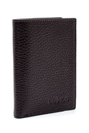 Men's Brown Leather Card Holder | Derimod