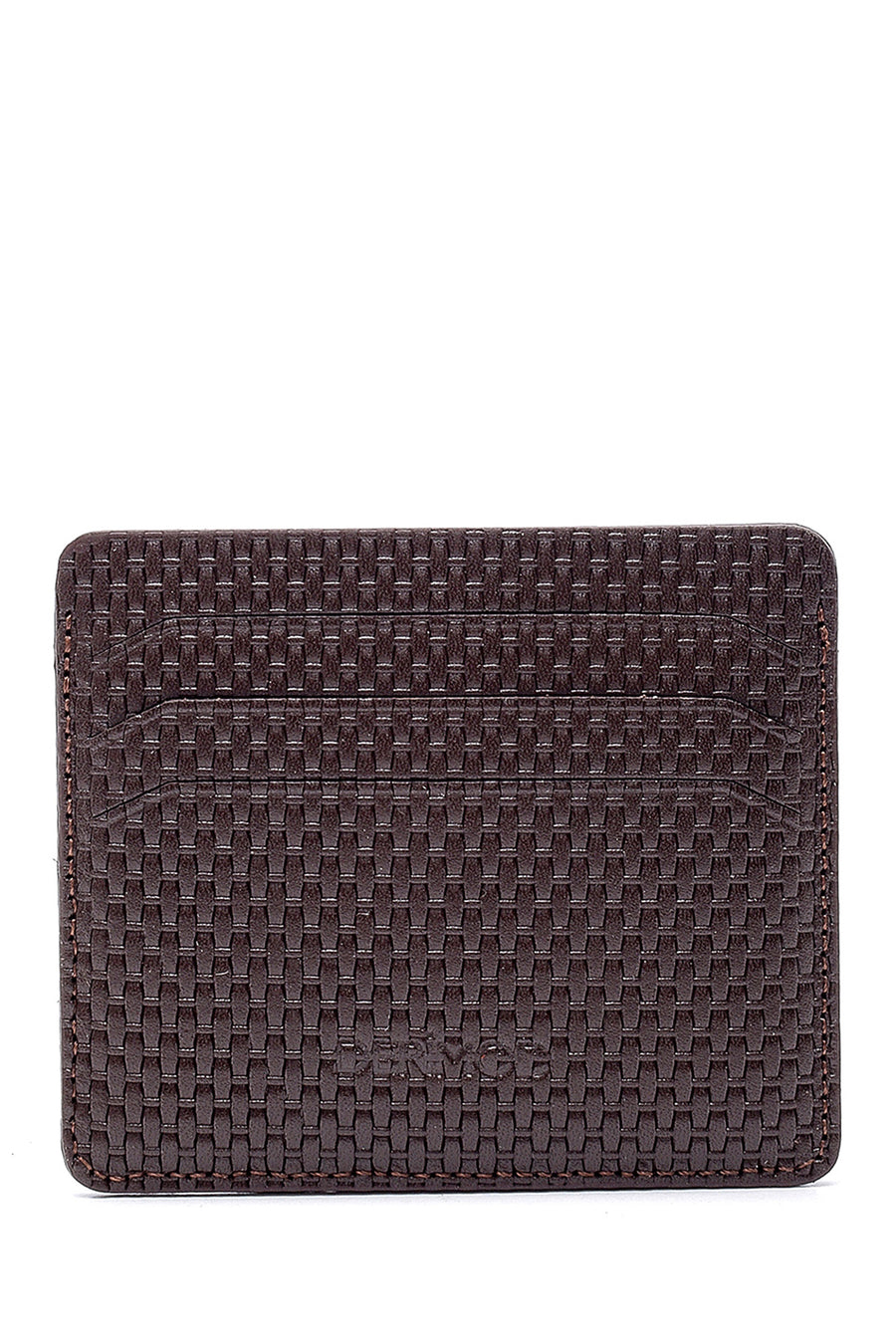 Men's Brown Leather Card Holder 000A2D310326 | Derimod