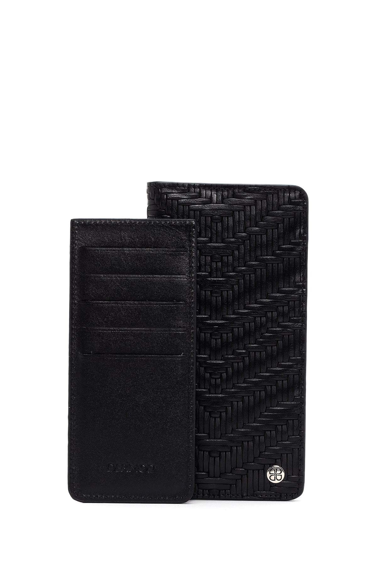 Men's Black Leather Wallet 000A2D311829 | Derimod