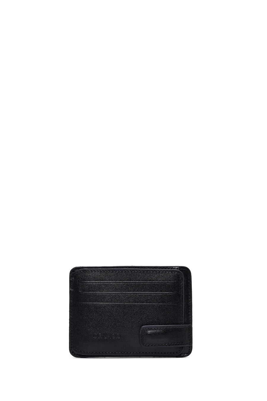Men's Black Leather Card Holder 000A2D314418 | Derimod