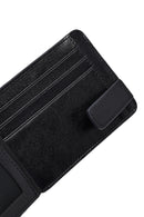 Men's Black Leather Card Holder | Derimod