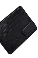 Men's Black Leather Card Holder | Derimod