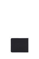 Men's Black Printed Leather Wallet | Derimod
