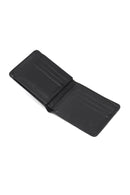 Men's Black Printed Leather Wallet | Derimod