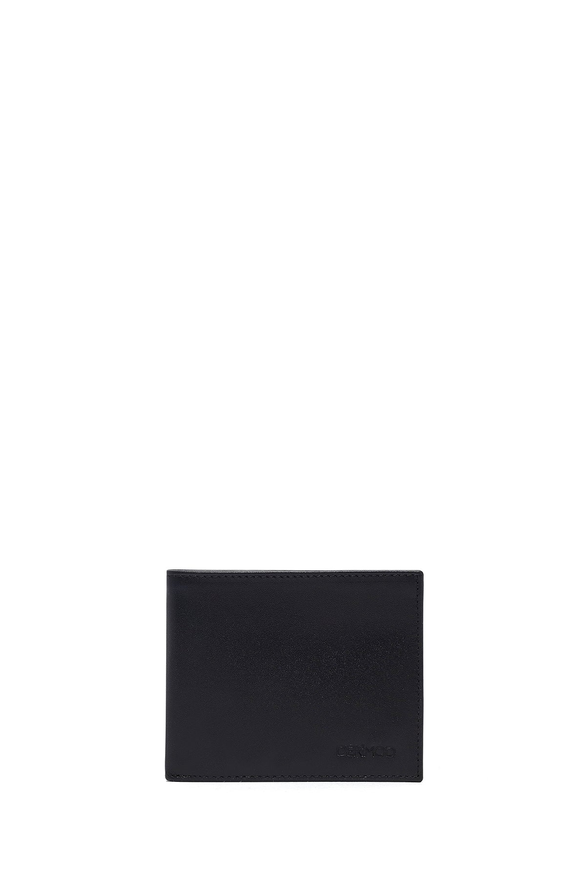 Men's Black Leather Wallet 000A2D315418 | Derimod