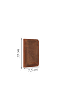 Men's Brown Leather Cardholder | Derimod