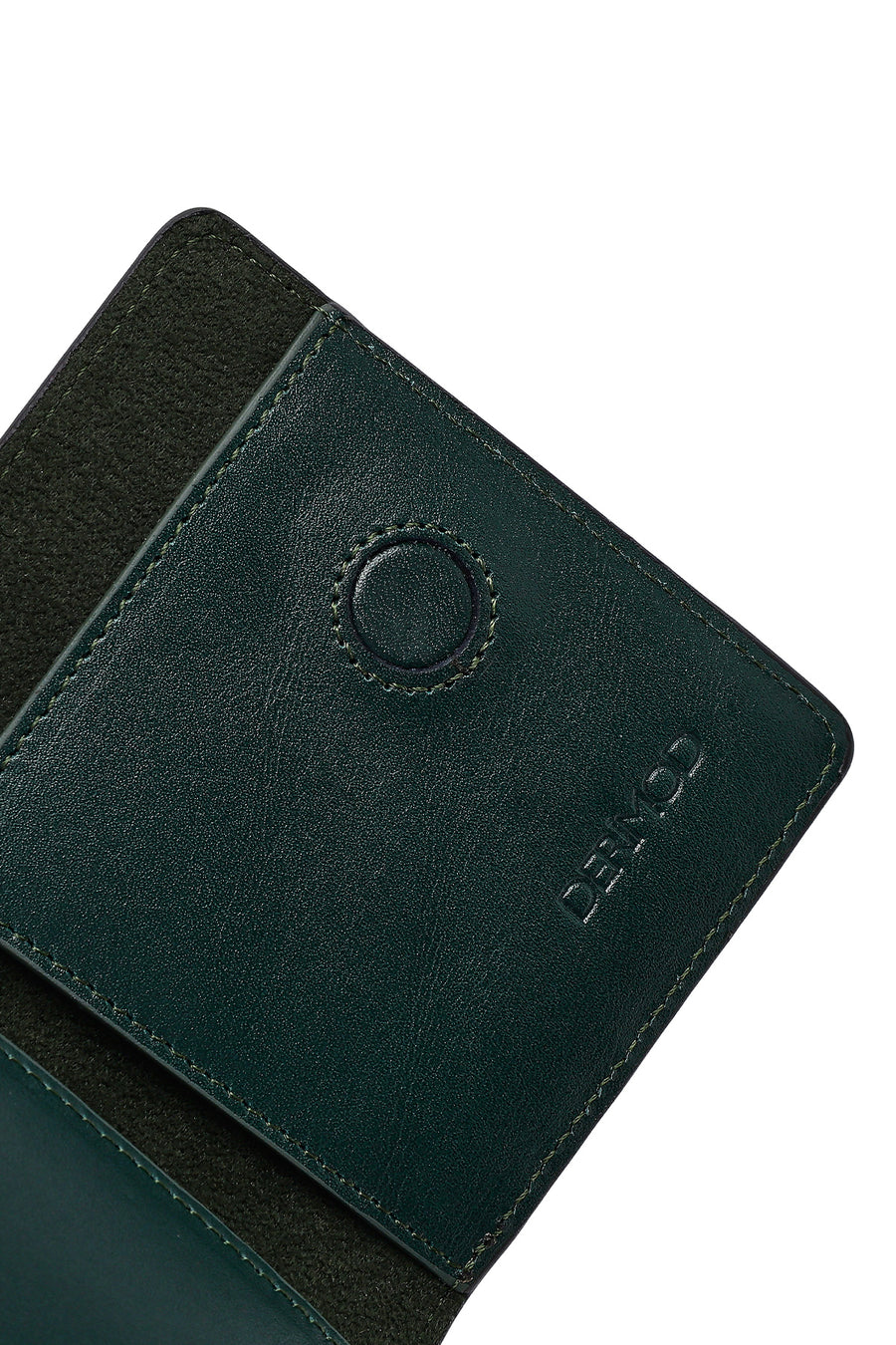 Men's Green Leather Card Holder