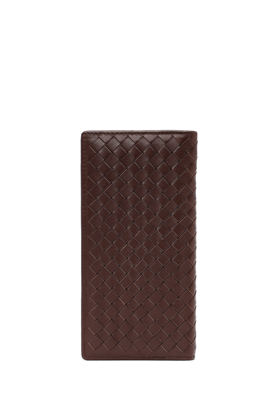 Men's Brown Braided Leather Wallet