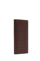 Men's Brown Braided Leather Wallet | Derimod