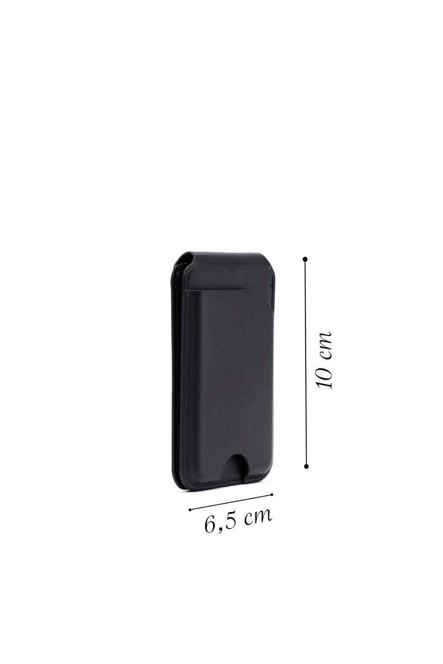Men's Black Leather Magnetic Wallet