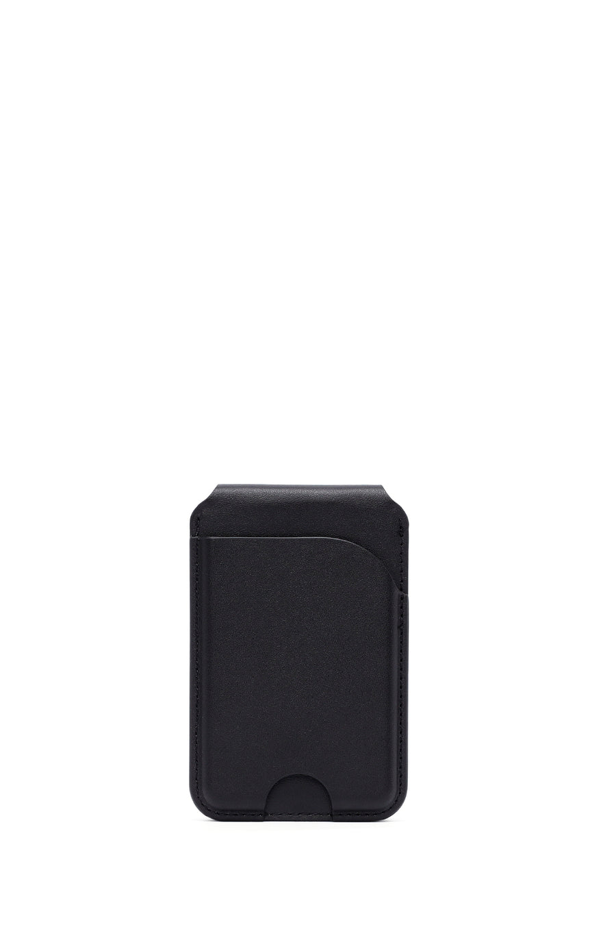 Men's Black Leather Magnetic Wallet