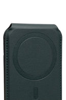 Male Green Leather Magnetic Wallet | Derimod