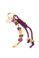 Women's Purple Beaded Metal Charm | Derimod