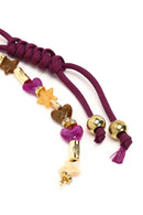Women's Purple Beaded Metal Charm | Derimod