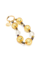Women's Gold Beaded Metal Charm | Derimod