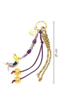 Women's Purple Beaded Metal Charm | Derimod