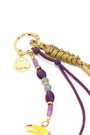 Women's Purple Beaded Metal Charm | Derimod