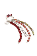 Kadın Bordo Boncuklu Metal Charm | Derimod