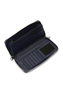 Women's Navy Blue Wallet | Derimod