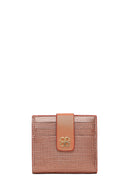 Woman Bronze Printed Cardholder | Derimod