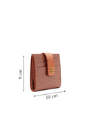 Woman Bronze Printed Cardholder | Derimod
