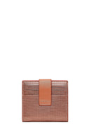 Woman Bronze Printed Cardholder | Derimod