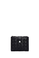 Women's Black Knit Wallet | Derimod