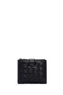 Women's Black Knit Wallet | Derimod