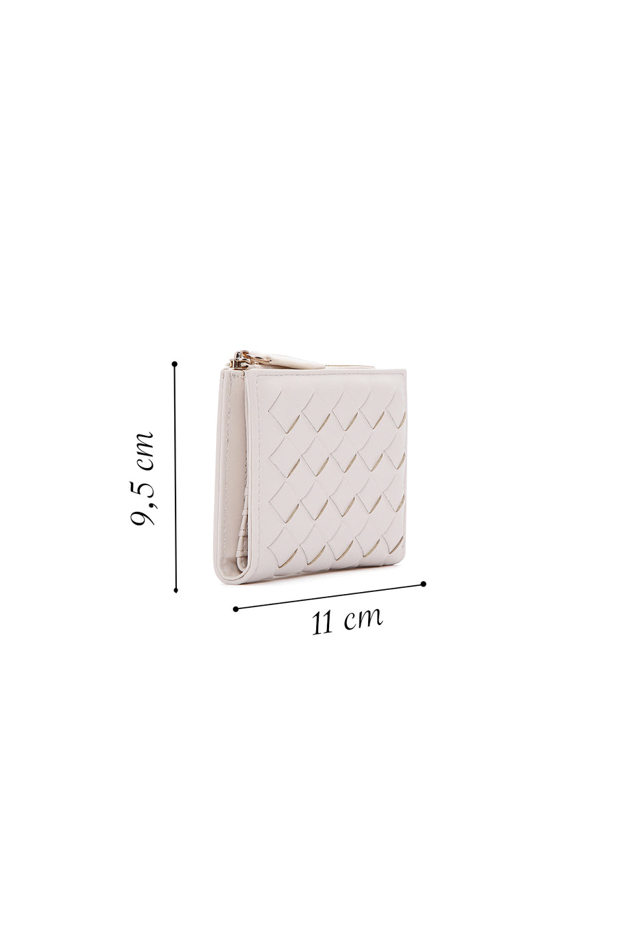 Women's Cream Knit Wallet