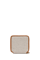Women's Tan Patterned Wallet | Derimod