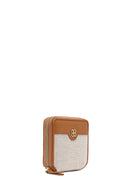Women's Tan Patterned Wallet | Derimod