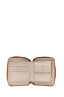 Women's Tan Patterned Wallet | Derimod