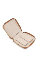 Women's Tan Patterned Wallet | Derimod