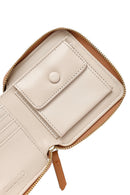 Women's Tan Patterned Wallet | Derimod