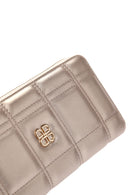 Women's Gold Quilted Wallet | Derimod