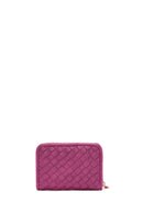 Women's Fuchsia Knit Wallet | Derimod