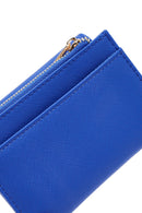 Women's Blue Printed Wallet | Derimod