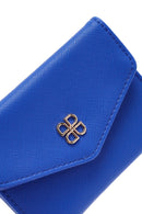 Women's Blue Printed Wallet | Derimod