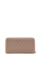 Women's Mink Quilted Wallet | Derimod