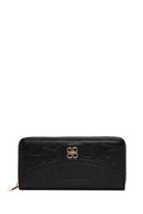 Women's Black Printed Wallet | Derimod